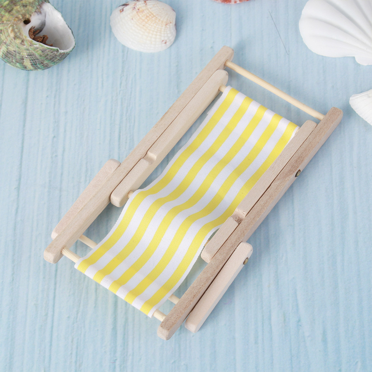 Kids Yellow Outdoor Chair - 1Pcs Mini Beach Chair Yellow Stripe