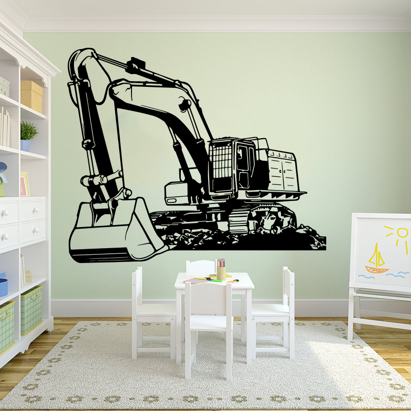 Kids Outdoor Digger - Large Heavy Equipmen Excavator Digger Wall