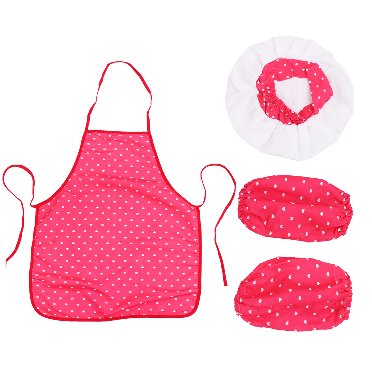 Kids Outdoor Grill Set - 3Pcs Kids Chef Costume Set Cotton