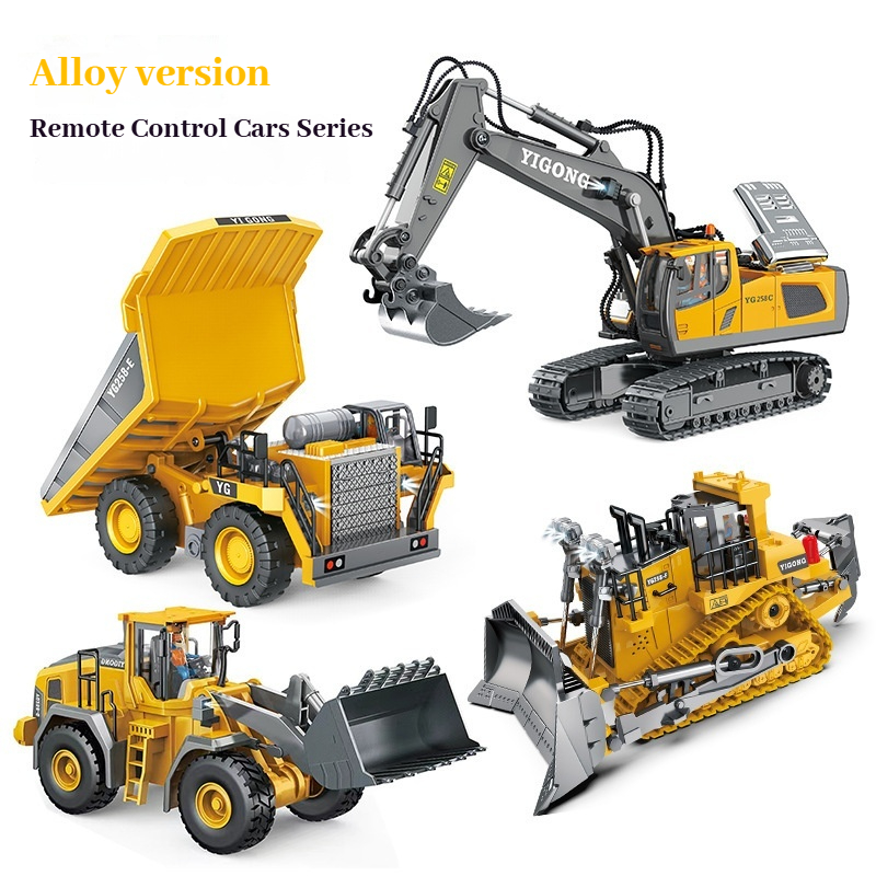 Kids Outdoor Digger - YIGONG Alloy Remote Control Engineering Vehicle