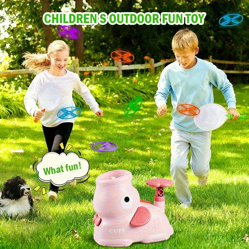 Kids Outdoor Jumping Toys - Air Launcher Toy Outdoor Soaring Flying