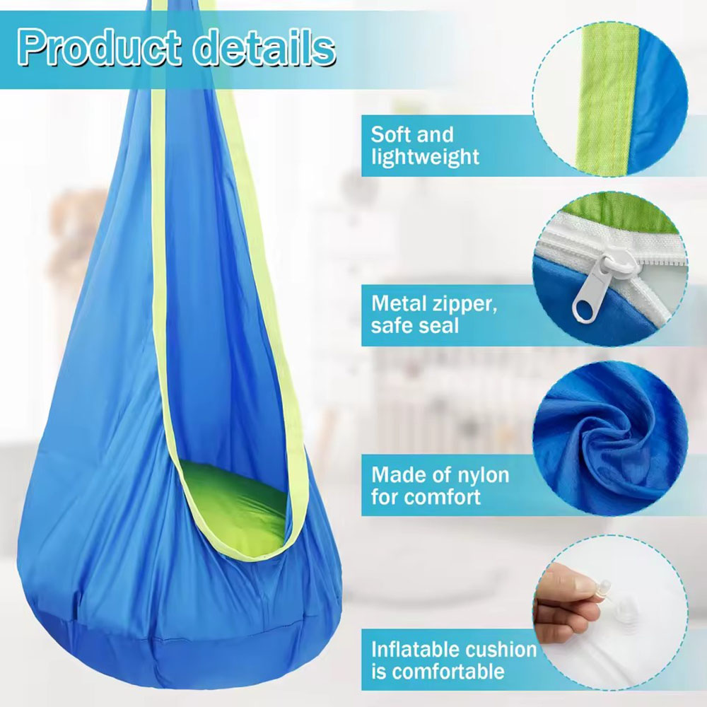 Kids Pod Swing Seat Nylon Hang - Kids Outdoor Swing Chair ulasan dan harga