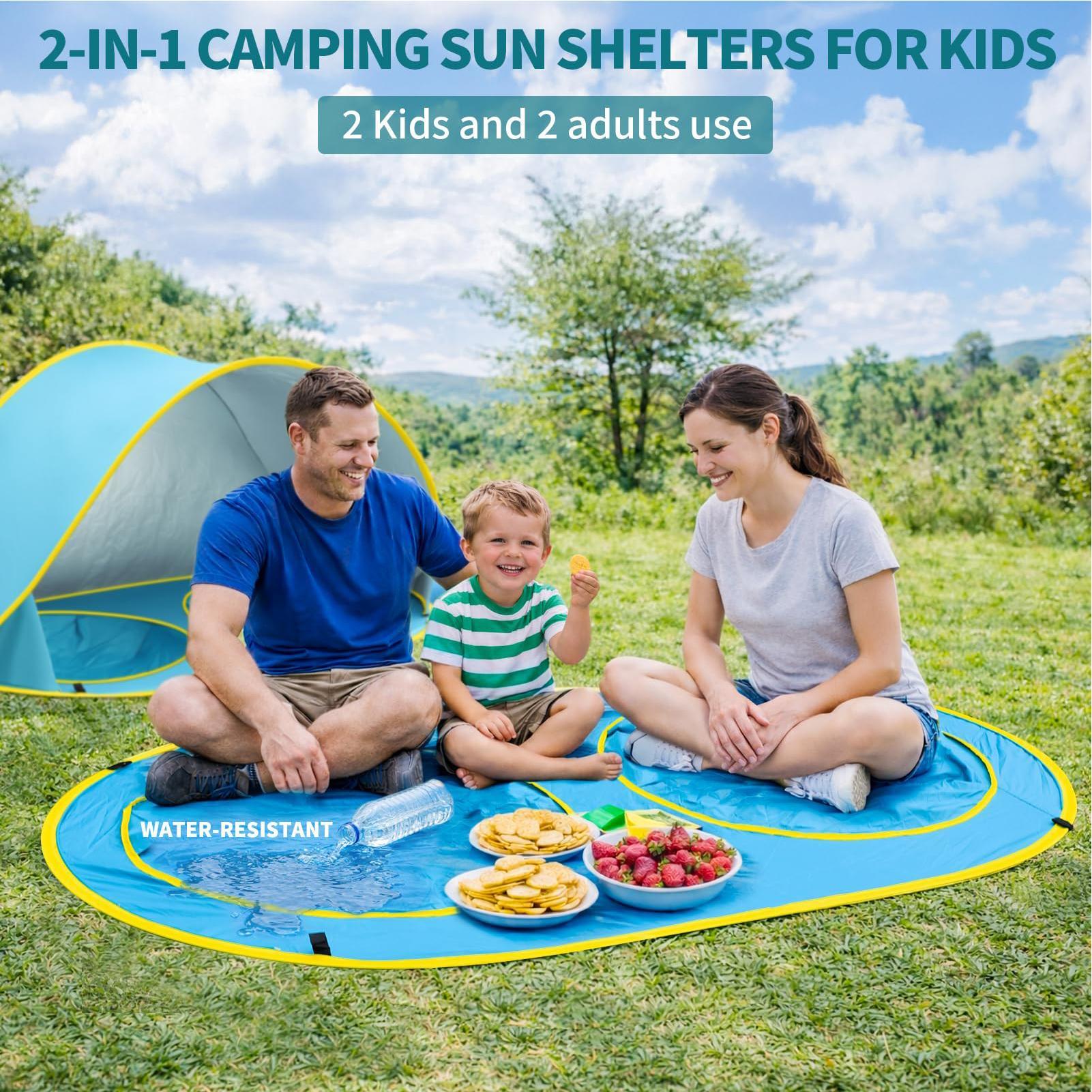 Kid Beach Tent With Pool UV Pr - Kids Outdoor Tent ulasan dan harga