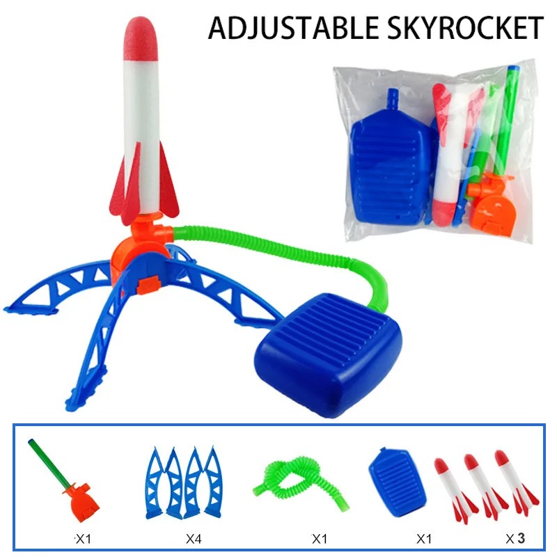 Air Rocket Foot Pump Launcher  - Kids Outdoor Jumping Toys ulasan dan harga
