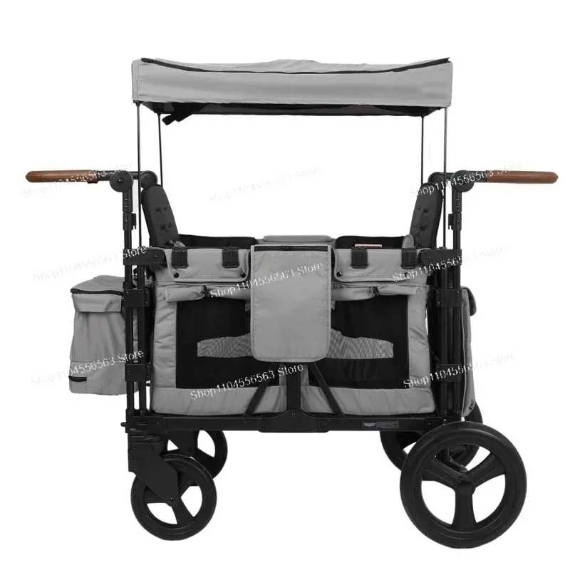 2-Seat Folding Wagon with Cano - Kids.Outdoor Utensils ulasan dan harga