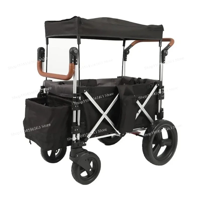 2-Seat Folding Wagon with Cano - Kids.Outdoor Utensils ulasan dan harga