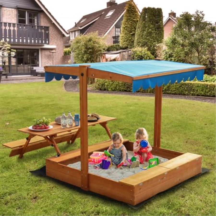 Backyard outdoor kids wooden s - Kids Outdoor Sandbox ulasan dan harga