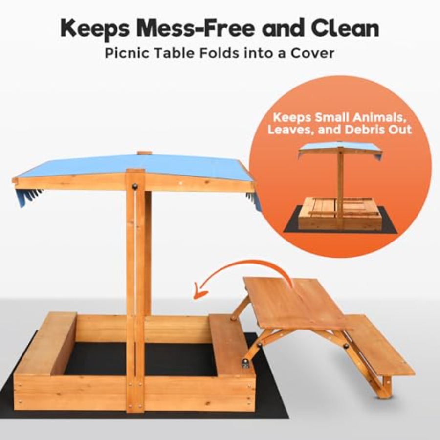Backyard outdoor kids wooden s - Kids Outdoor Sandbox ulasan dan harga