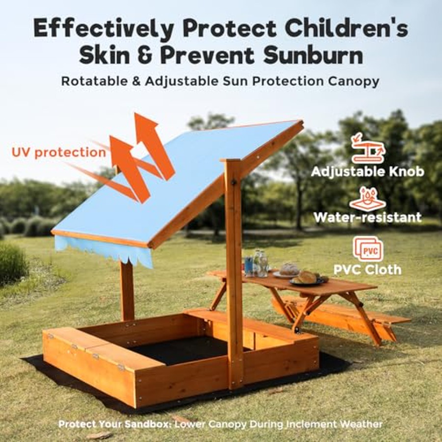 Backyard outdoor kids wooden s - Kids Outdoor Sandbox ulasan dan harga
