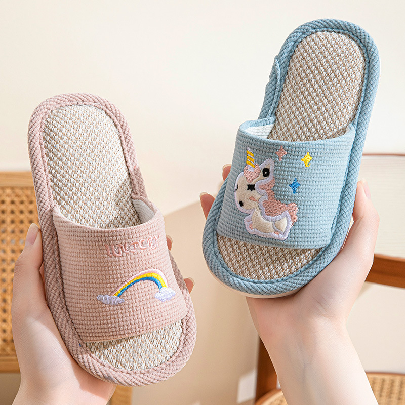 Hemp Cartoon Slippers Children - Kids Outdoor Obstacle Course ulasan dan harga