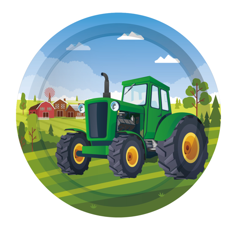 Green Farm Tractor Theme Dispo - Kids Outdoor Digger ulasan dan harga