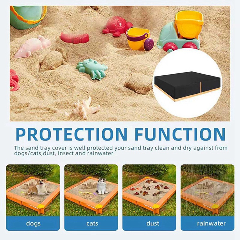 Sand Box Cover Heavy Duty Squa - Kids Outdoor Sandbox ulasan dan harga