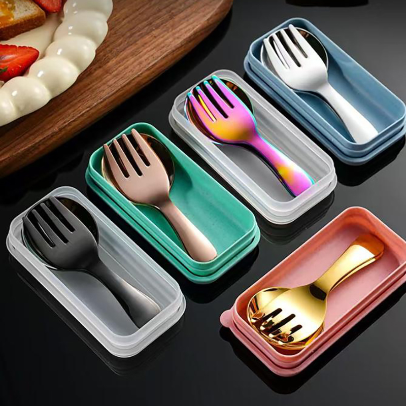 Stainless Steel Portable Utens - Kids.Outdoor Utensils ulasan dan harga