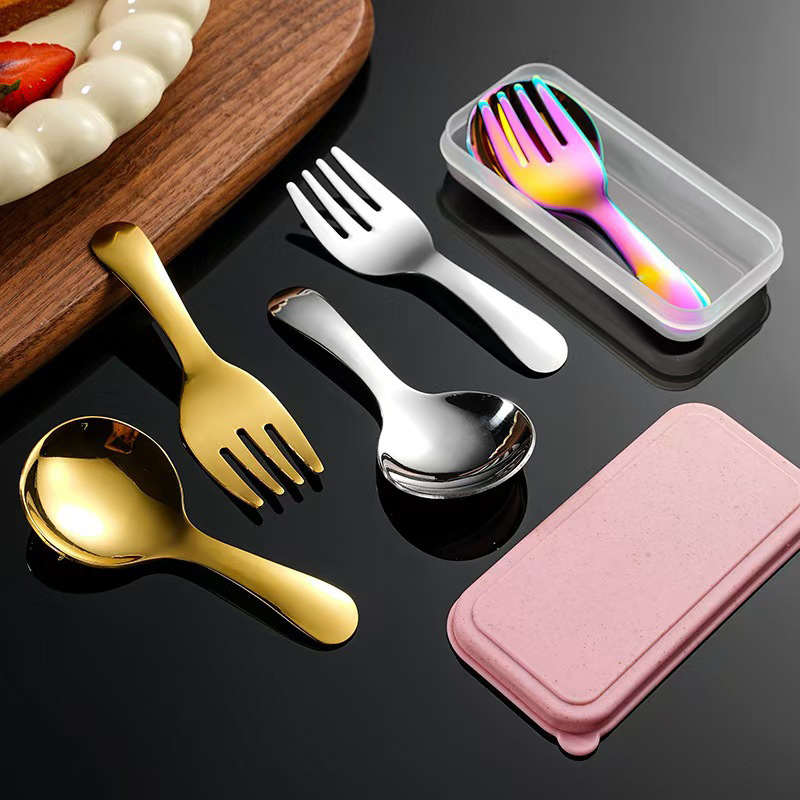 Stainless Steel Portable Utens - Kids.Outdoor Utensils ulasan dan harga