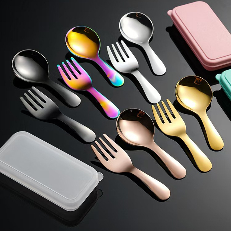 Stainless Steel Portable Utens - Kids.Outdoor Utensils ulasan dan harga