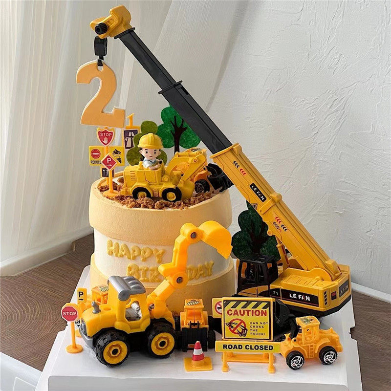 Excavator Crane Tractor Cake T - Kids Outdoor Digger ulasan dan harga