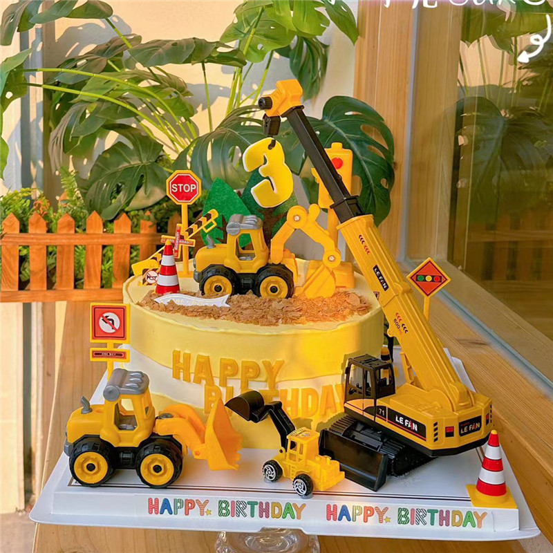Excavator Crane Tractor Cake T - Kids Outdoor Digger ulasan dan harga
