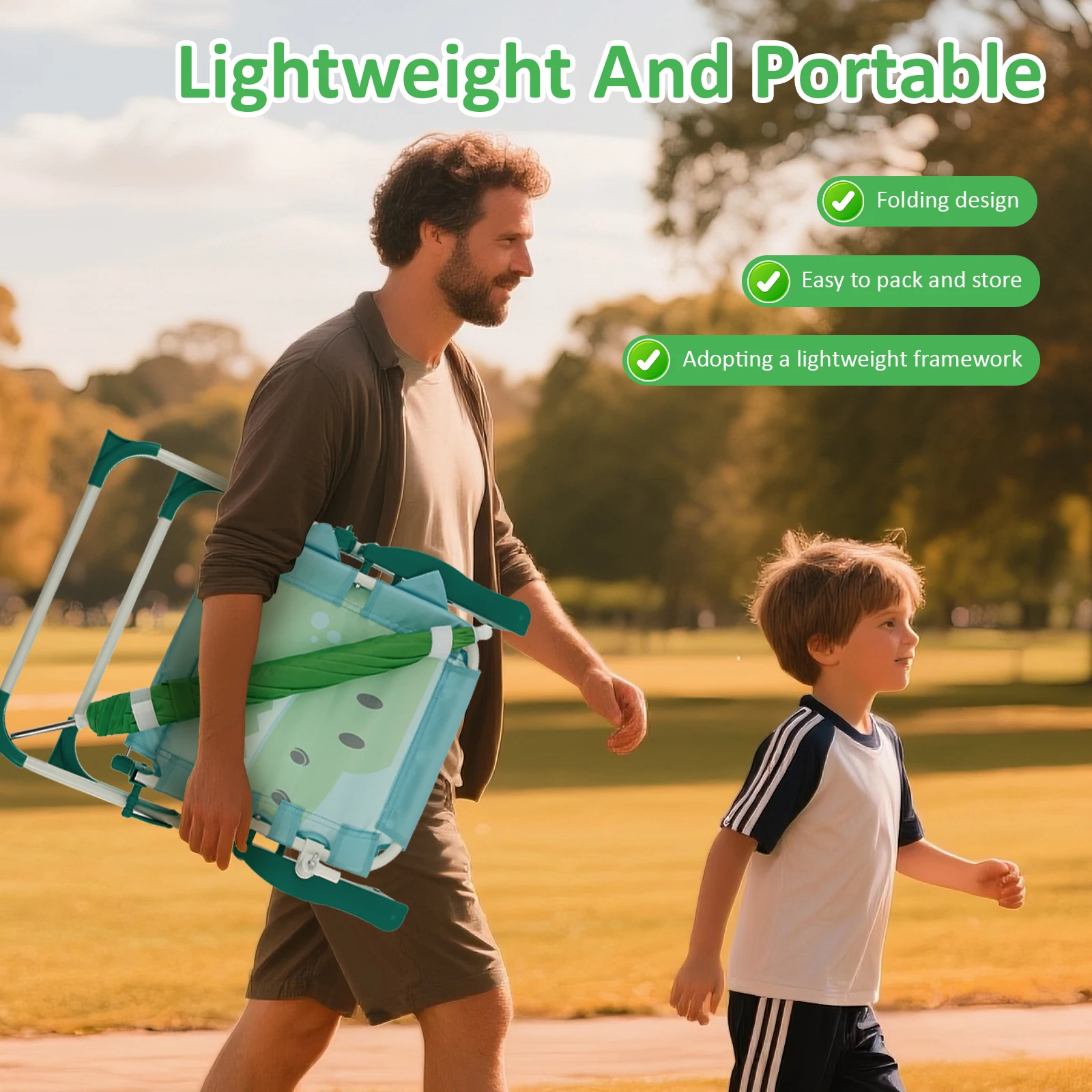 Kids Folding Beach Chair With  - Kids Outdoor Lounge Chair With Umbrella ulasan dan harga