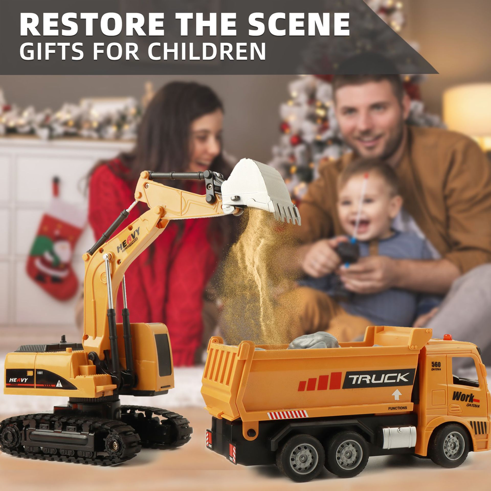 Alloy Remote Control Excavator - Kids Outdoor Digger ulasan dan harga