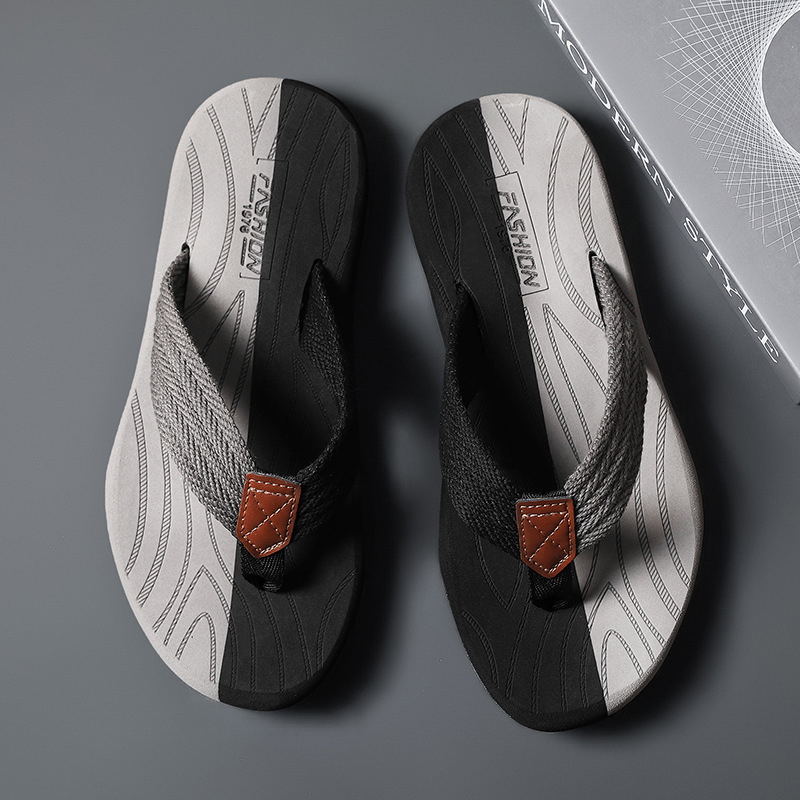 Men's Woven Striped Flip-flops - Kids Outdoor Obstacle Course ulasan dan harga