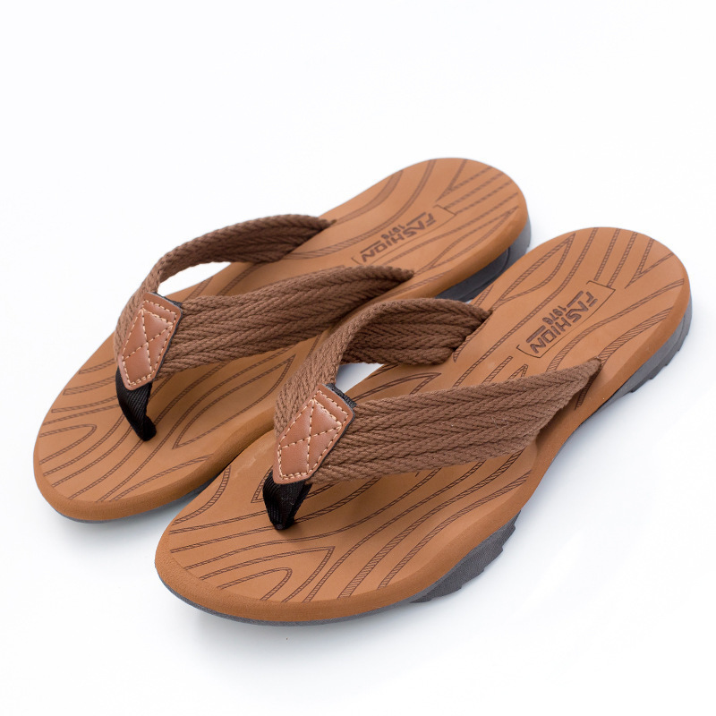 Men's Woven Striped Flip-flops - Kids Outdoor Obstacle Course ulasan dan harga
