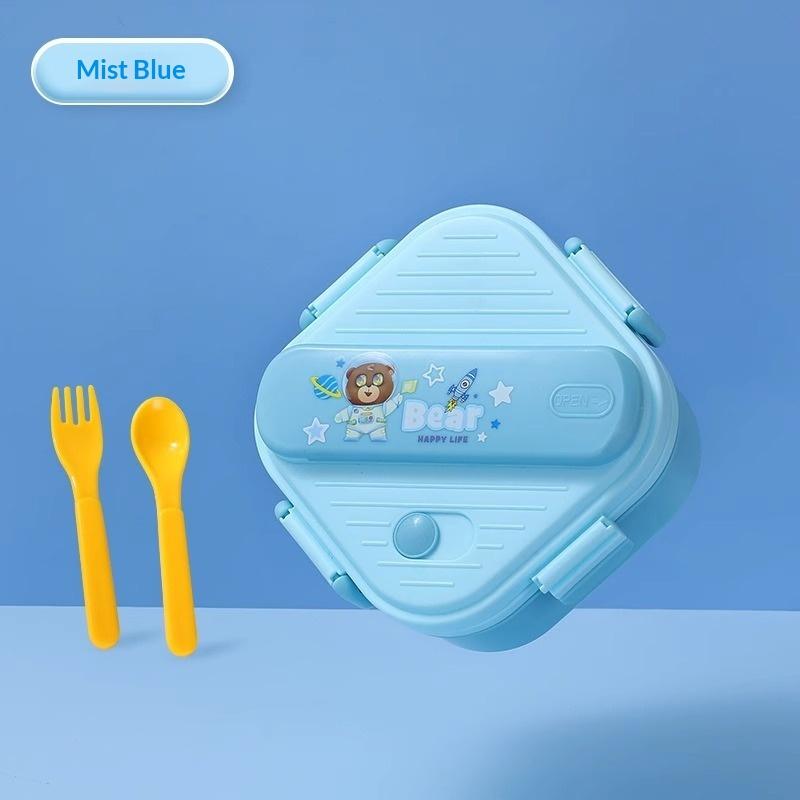 Cute Cartoon Kids 3 Compartmen - Kids.Outdoor Utensils ulasan dan harga