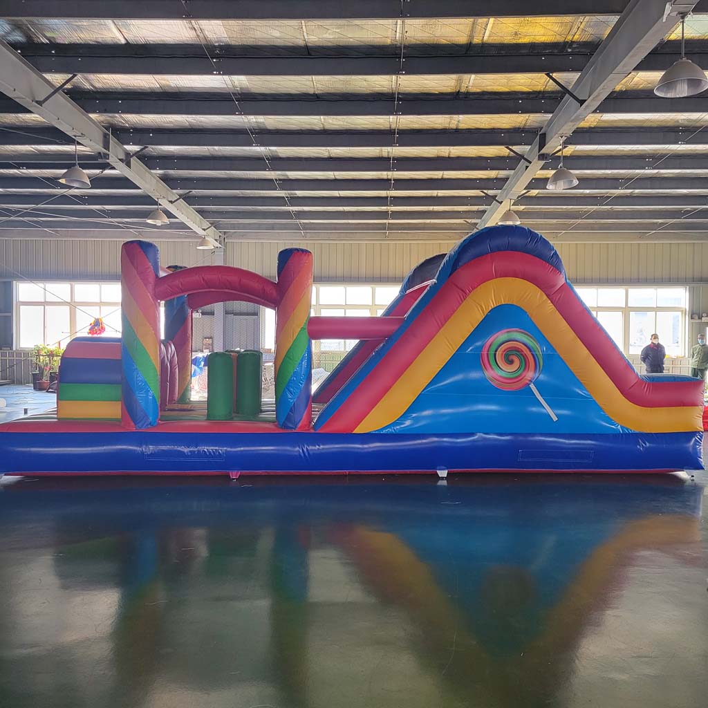 Giant Commercial Inflatable Ob - Kids Outdoor Obstacle Course ulasan dan harga