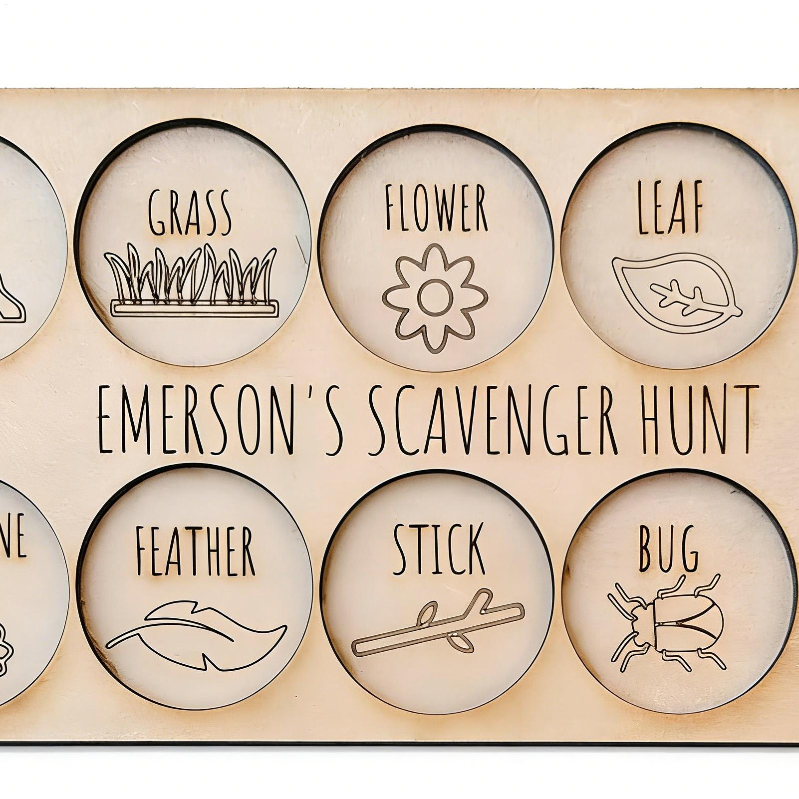Scavenger Hunt for Kids Wooden - Kids Outdoor Nature Scavenger Hunt ulasan dan harga