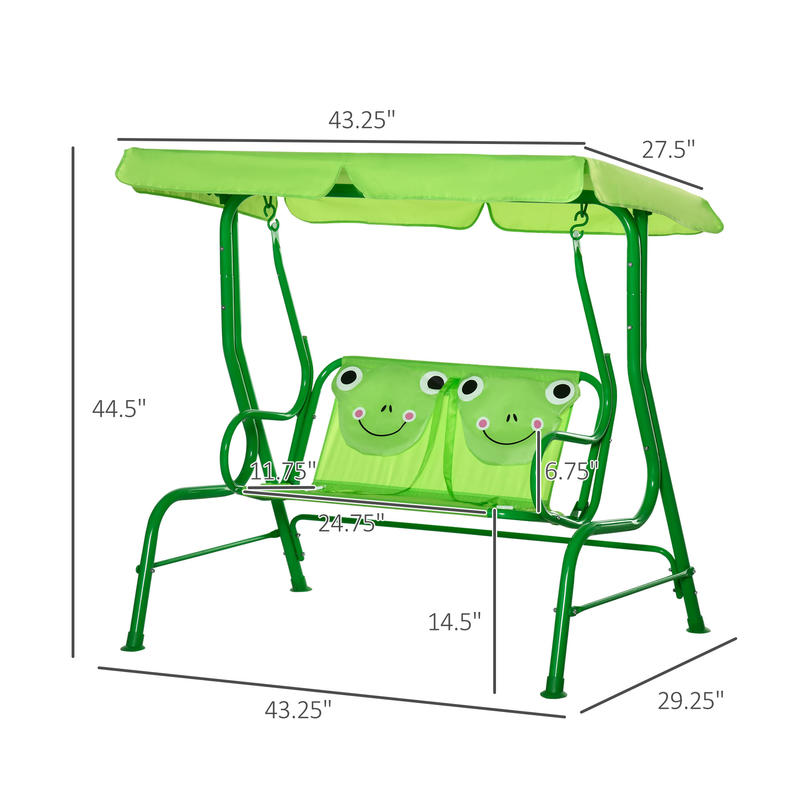 Outsunny Kids Patio Swing, Adj - Kids Outdoor Swing Chair ulasan dan harga