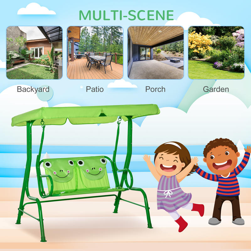 Outsunny Kids Patio Swing, Adj - Kids Outdoor Swing Chair ulasan dan harga
