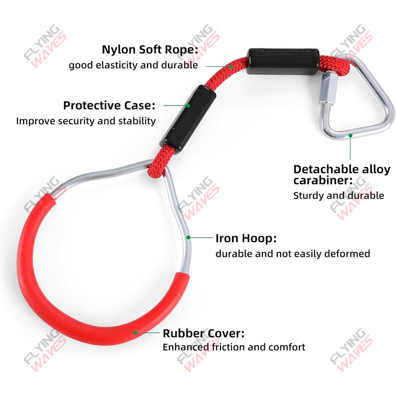 Kids Hanging GYM Ring Swing Cl - Kids Outdoor Obstacle Course ulasan dan harga