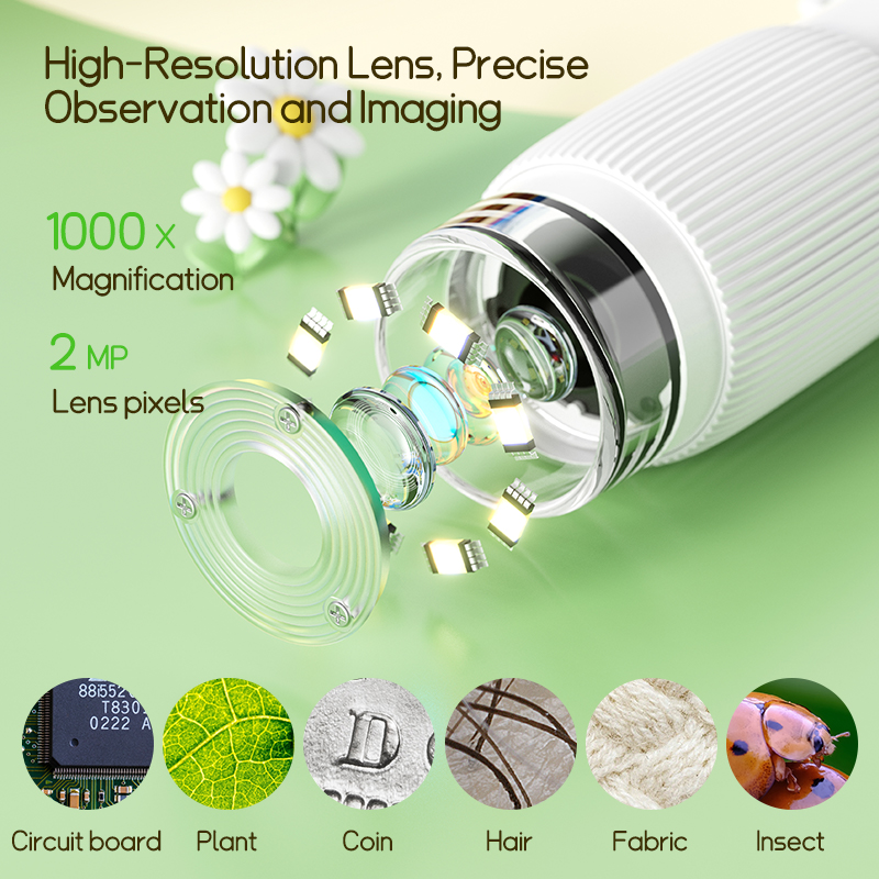 2.0 Inch Mini Pocket Microscop - Kids.Outdoor Utensils ulasan dan harga