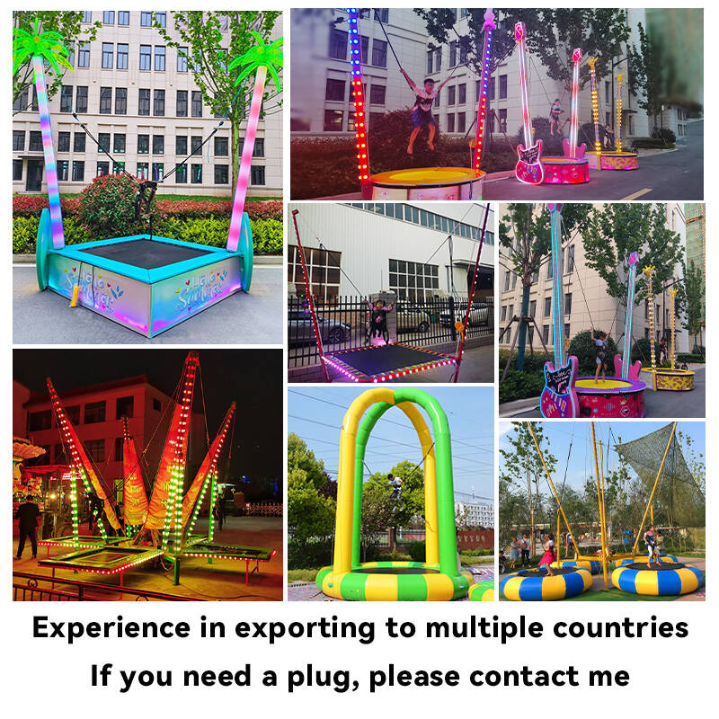 4 Persons Steel Frame Bungee T - Kids Outdoor Jumping Toys ulasan dan harga