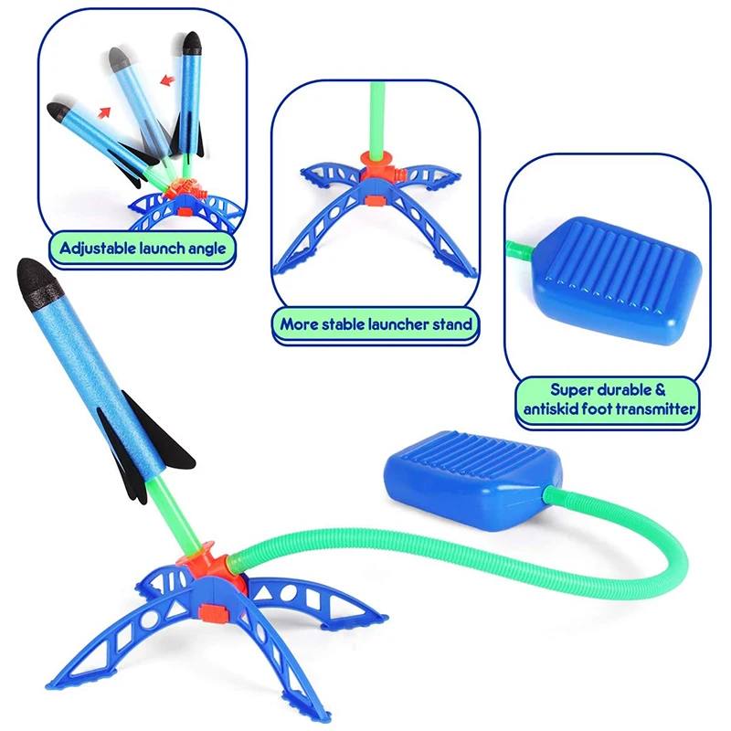 Kids Outdoor Rocket Foot Pump  - Kids Outdoor Jumping Toys ulasan dan harga