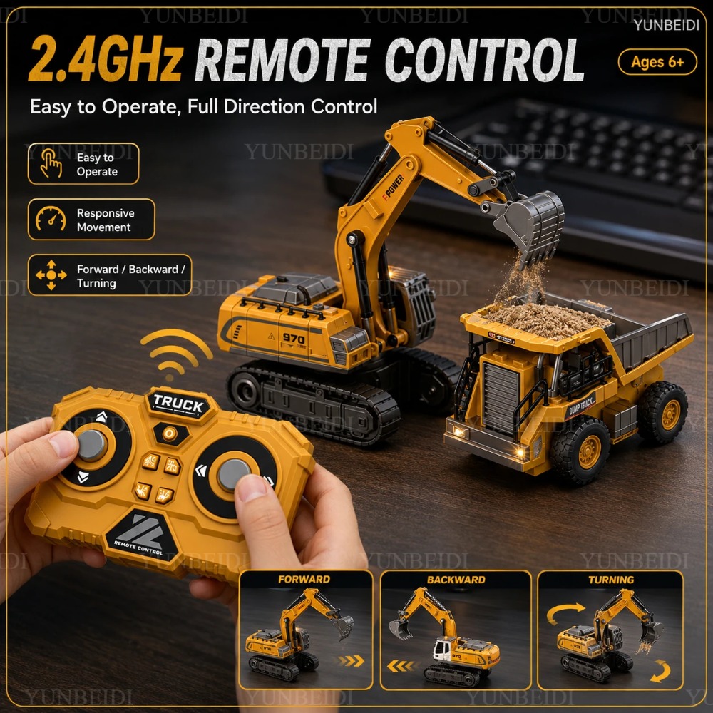 Remote Control Mini Alloy Car  - Kids Outdoor Digger ulasan dan harga