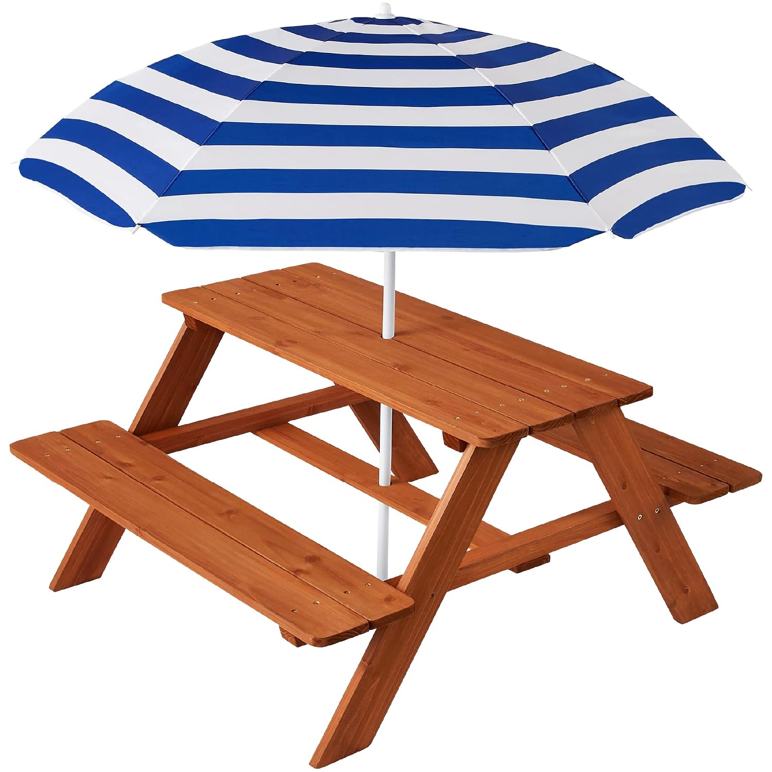 Wooden Kids Picnic Table with  - Kids Outdoor Activity Table ulasan dan harga