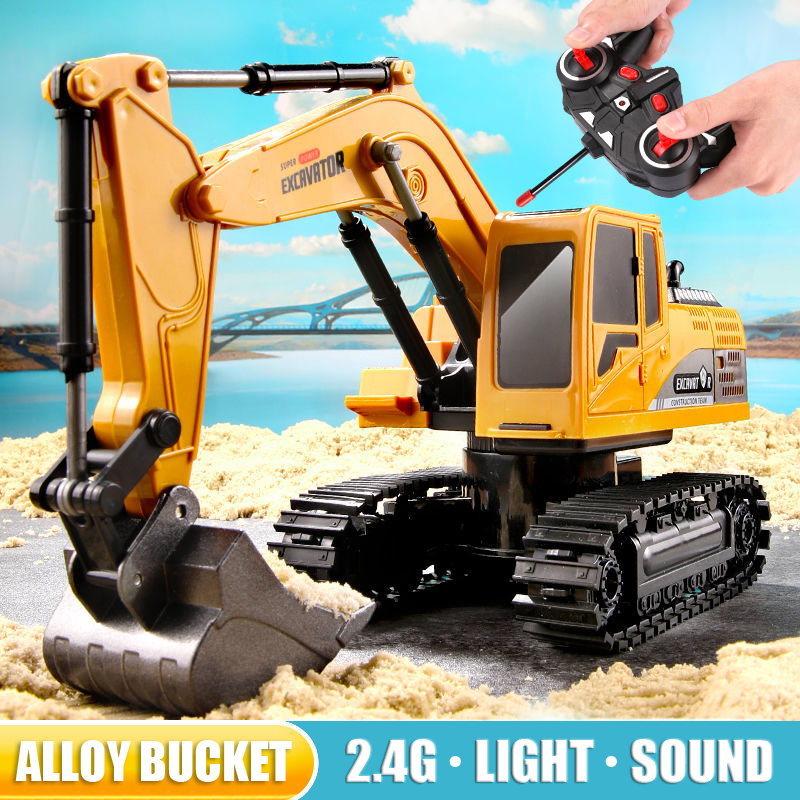 RC Excavator 2.4Ghz 6 Channel  - Kids Outdoor Digger ulasan dan harga