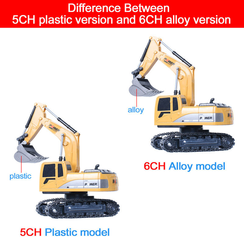 RC Excavator 2.4Ghz 6 Channel  - Kids Outdoor Digger ulasan dan harga